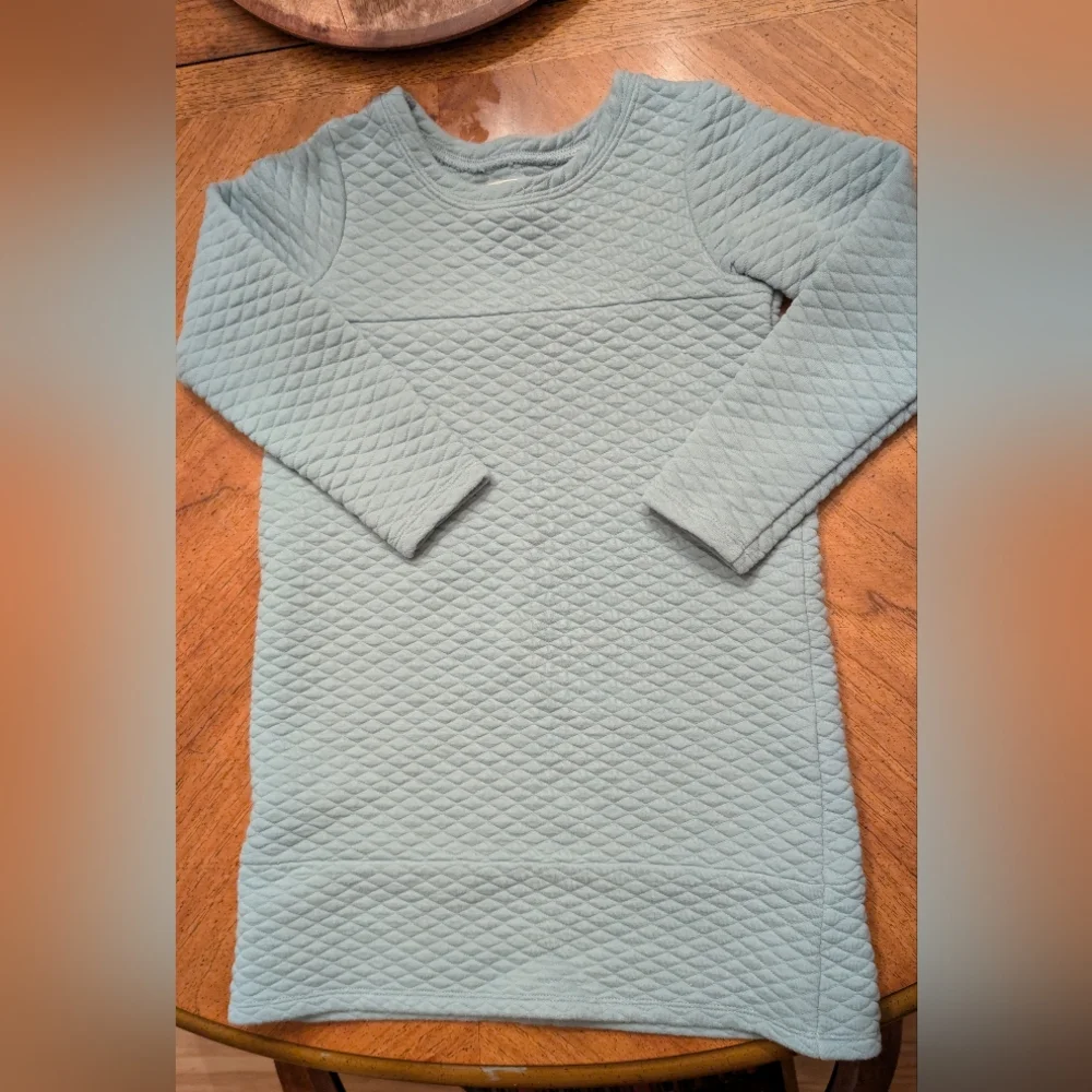 Mabel + Honey Blue Quilted Shift Dress Girls Size 12